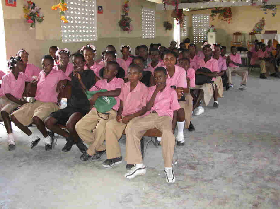A classroom in Haiti.